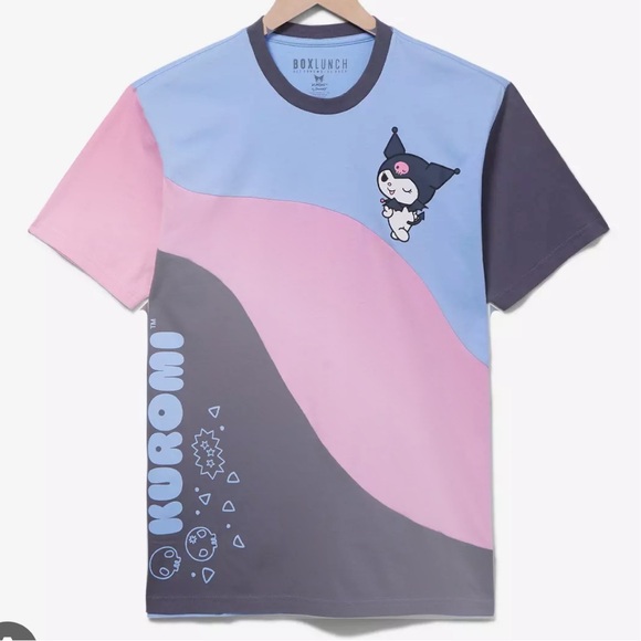 NWT Sanrio Kuromi Wavy Panel T-Shirt 2X - Picture 9 of 9
